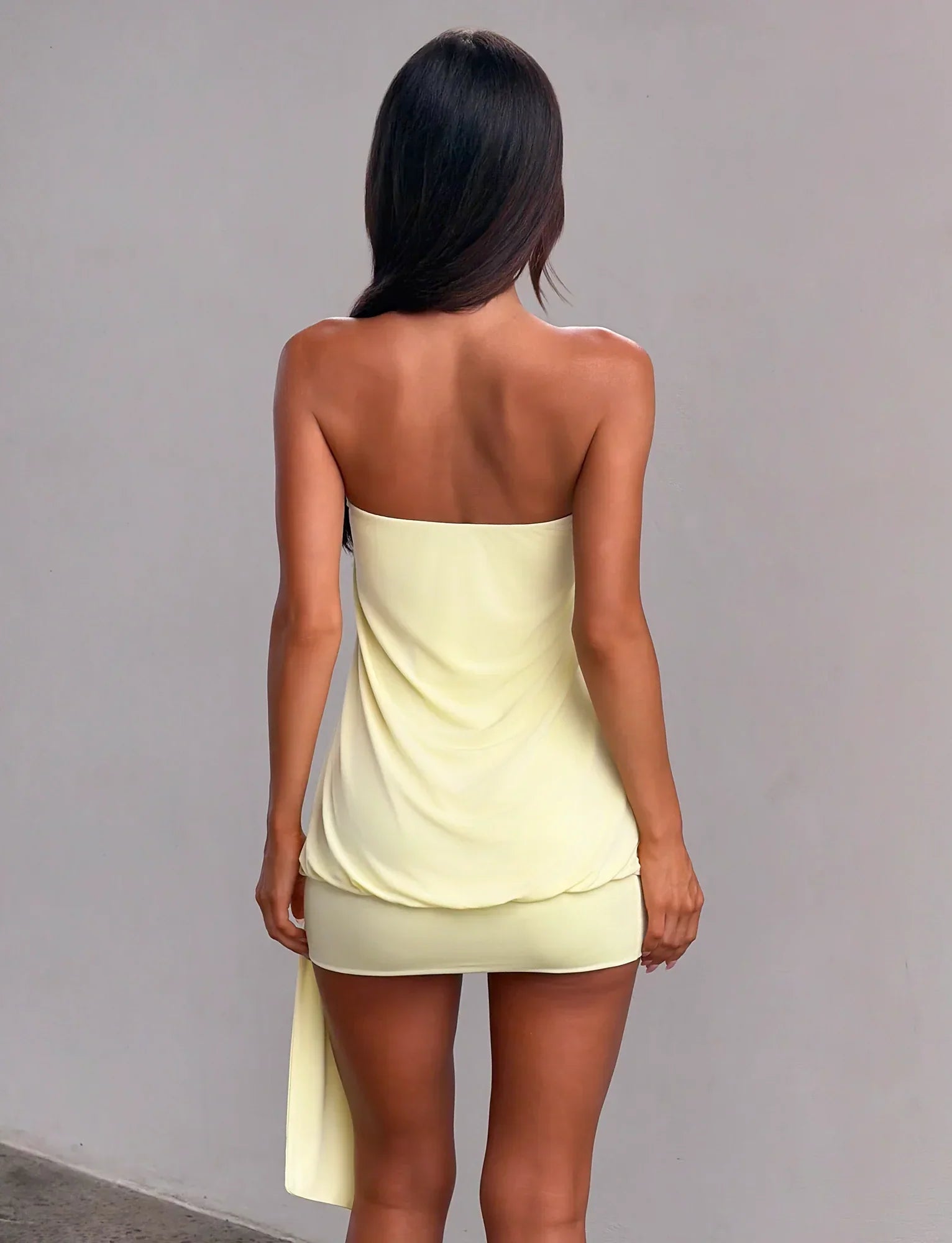 RAVENNA MINI DRESS BUTTER YELLOW