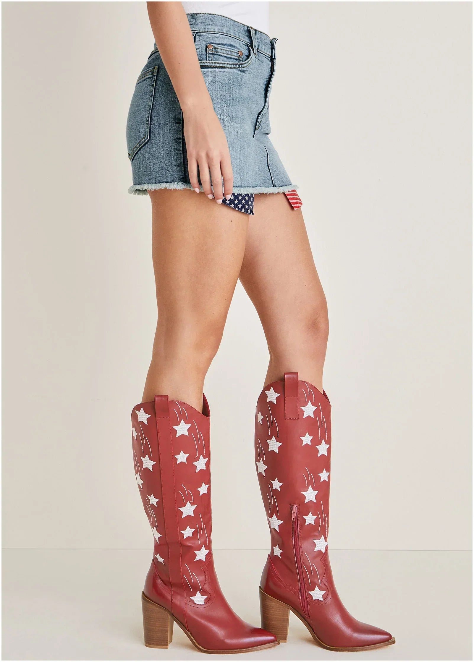 Americana Skirt Light Wash