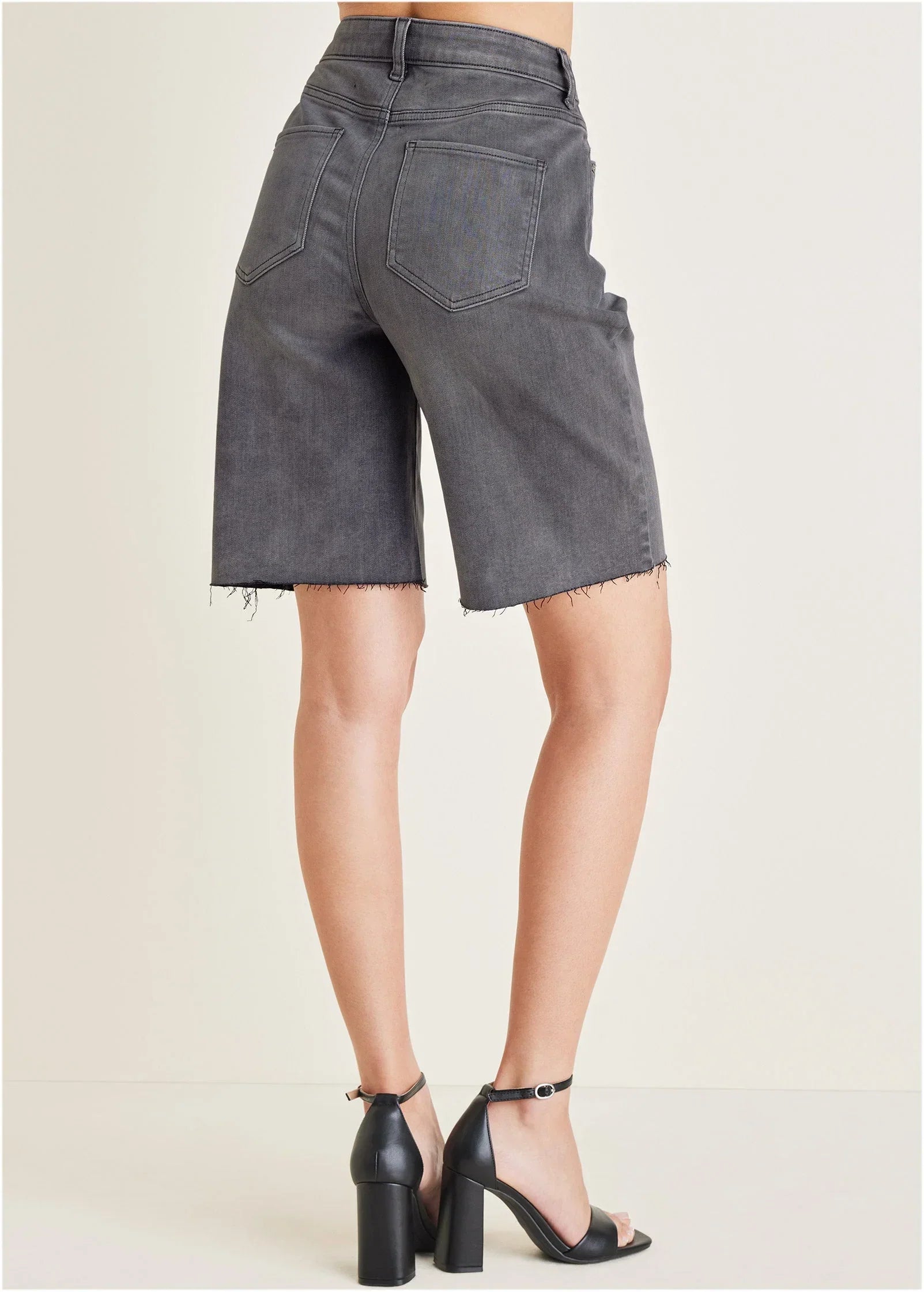 Denim Bermuda Shorts Grey Wash