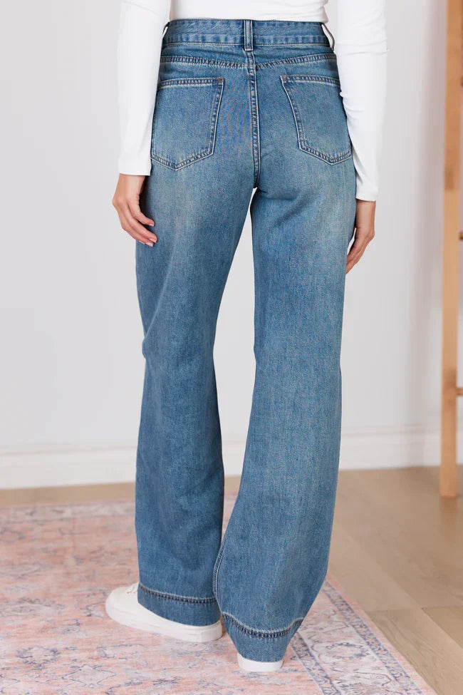 My Favorite Dark Wash Loose Fit Jeans