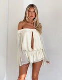 TESSIE PLAYSUIT IVORY