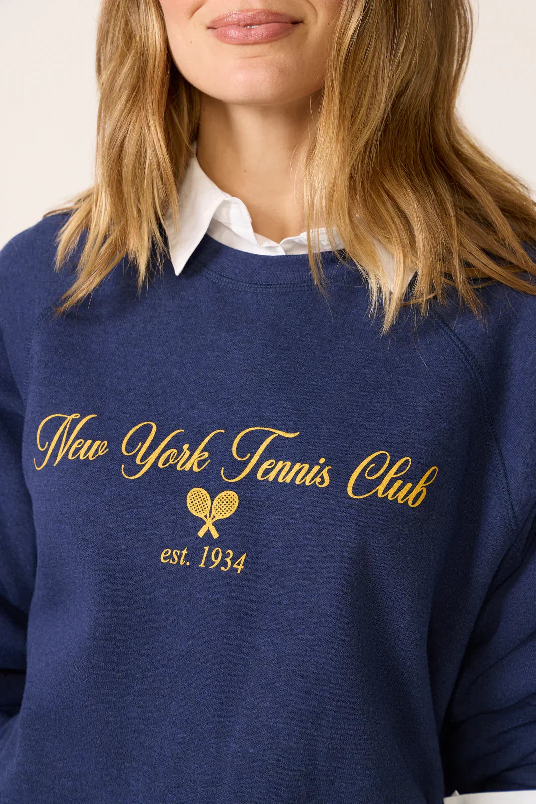 NYC Tennis Club Raglan Crew Sweatshirt