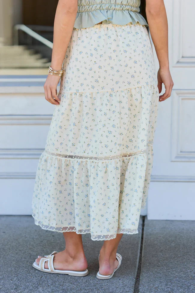 Arden Ditsy Floral Maxi Skirt