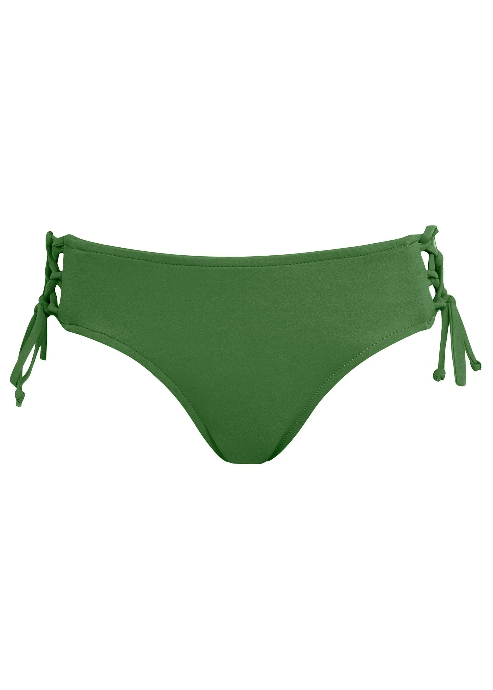 Lattice Side Bikini Bottom Everglades Green