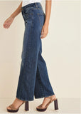 Farrah Wide Leg Jeans Medium Wash