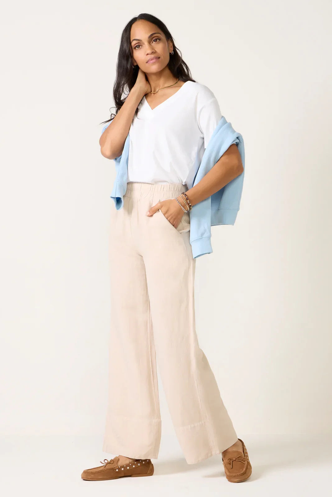 Linen Wide Leg Pant