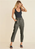 Relaxed Twill Straight Pant Olive