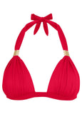 Goddess Push Up Halter Top Red Hot