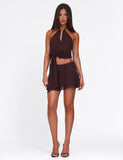 INDIGO TOP BROWN CHOCOLATE