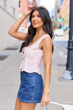 Persephone Pink Lace Trim Tank