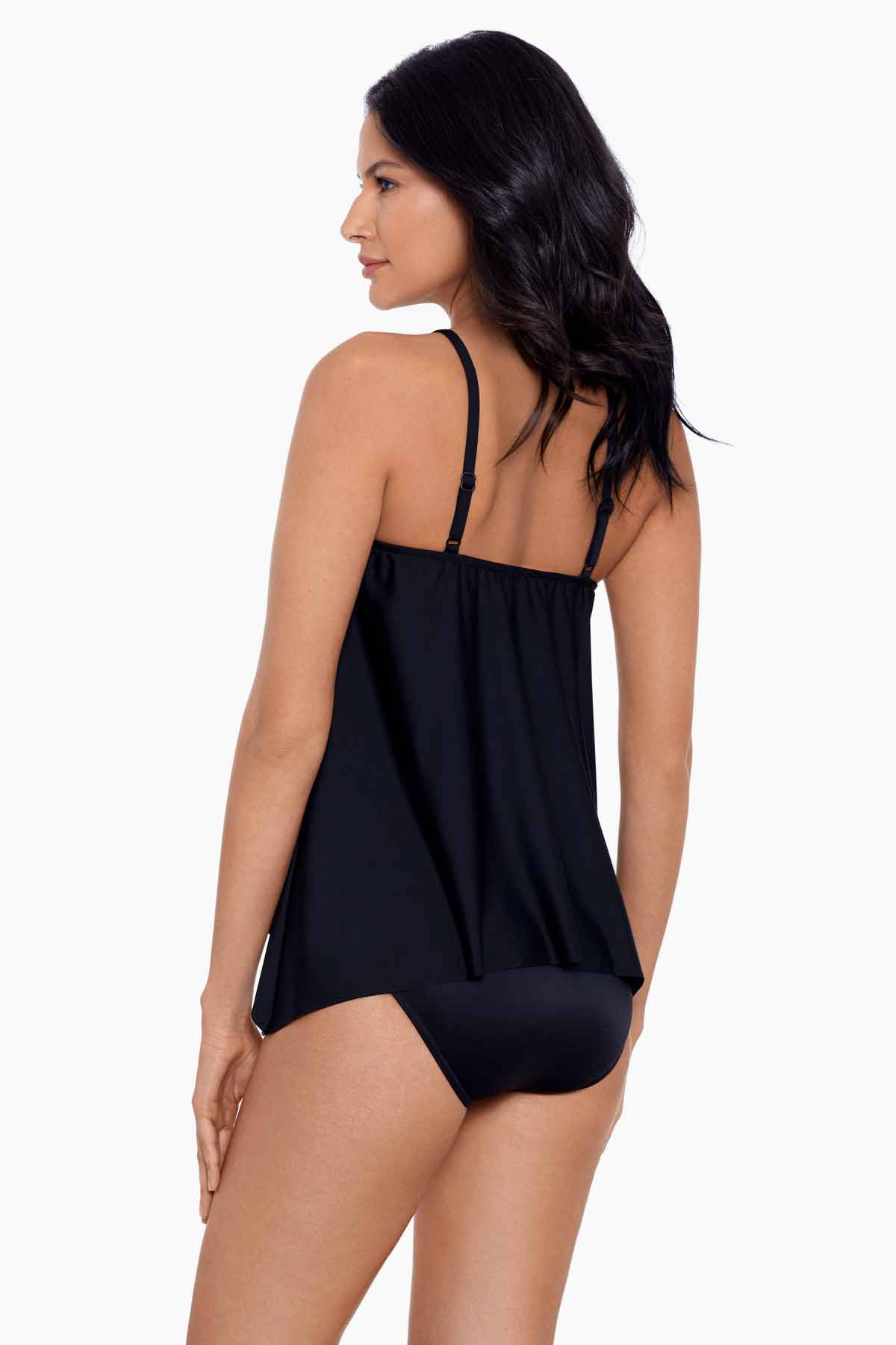 DD Cup Peephole Tankini Top in Precioso