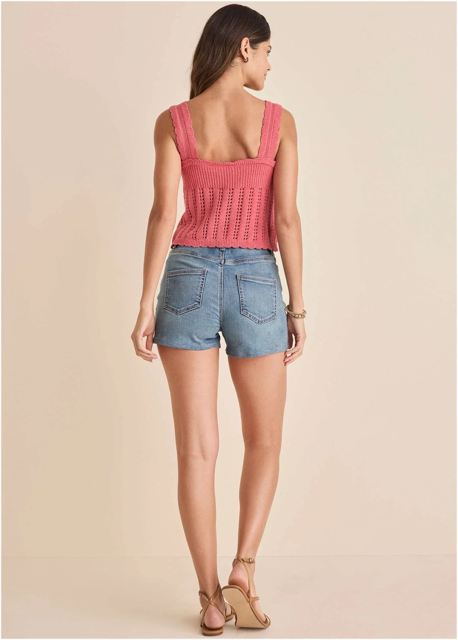 Pointelle Tank Paradise Pink