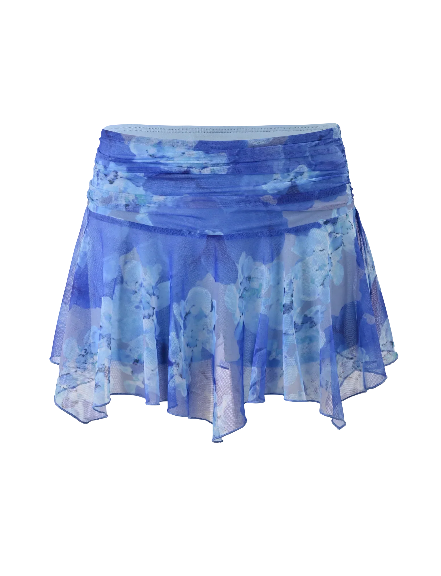 DEVYN MINI SKORT BLUE MACRO FLORAL