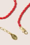 Enamel Barrel Chain Necklace