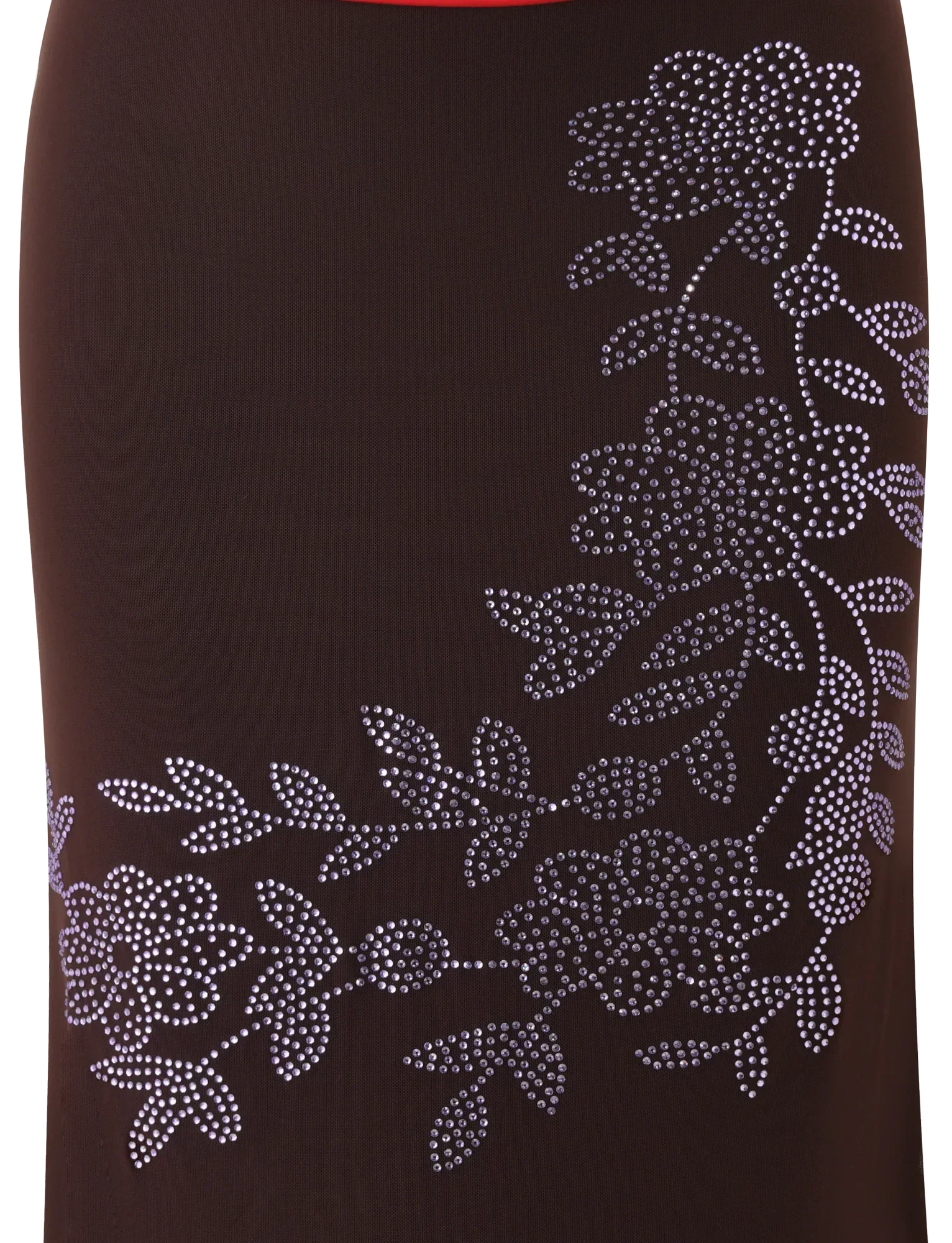 SERAH DIAMANTE MIDI SKIRT CHOCOLATE