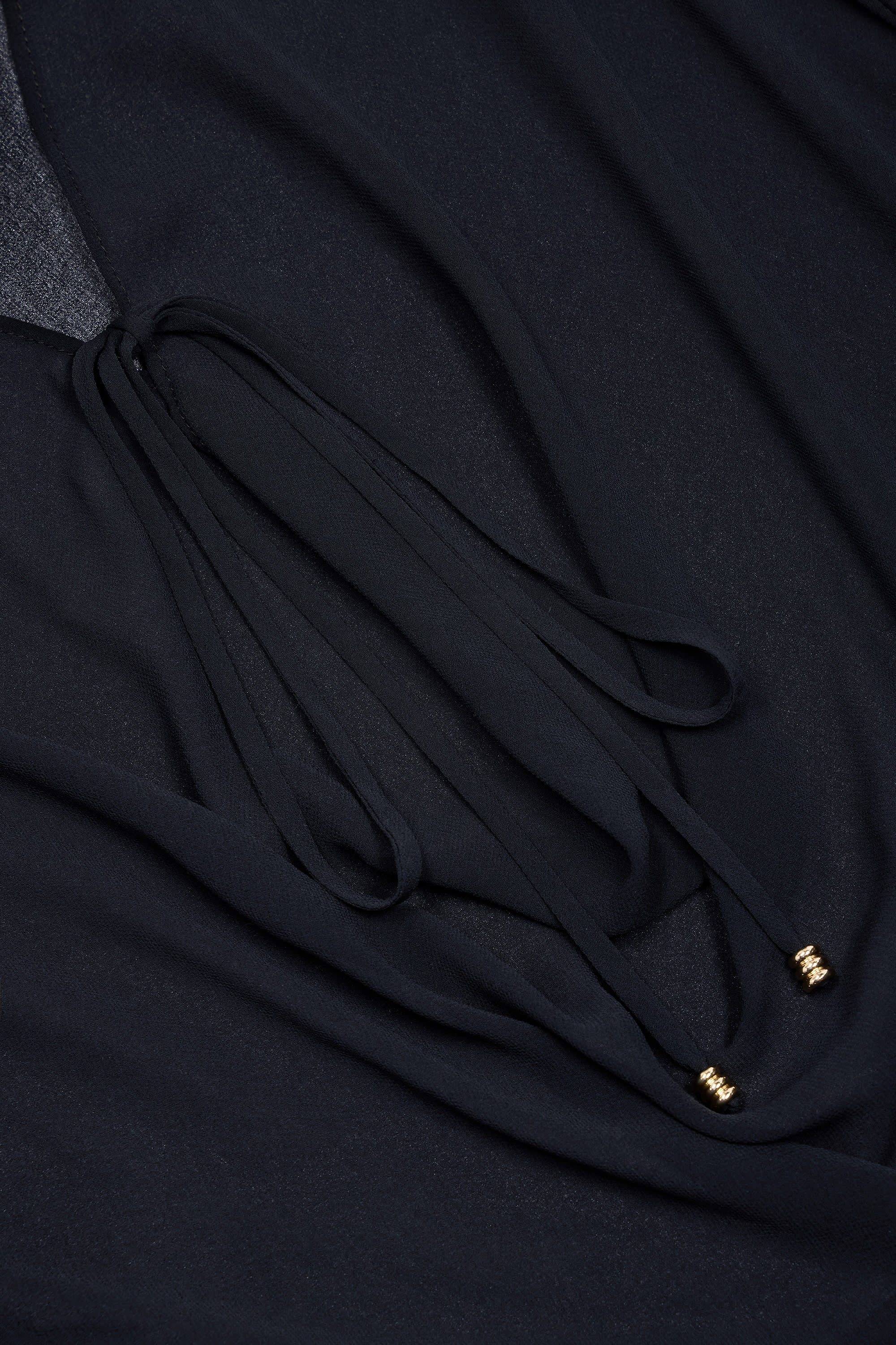 Cowl Neck Mini Dress in Black