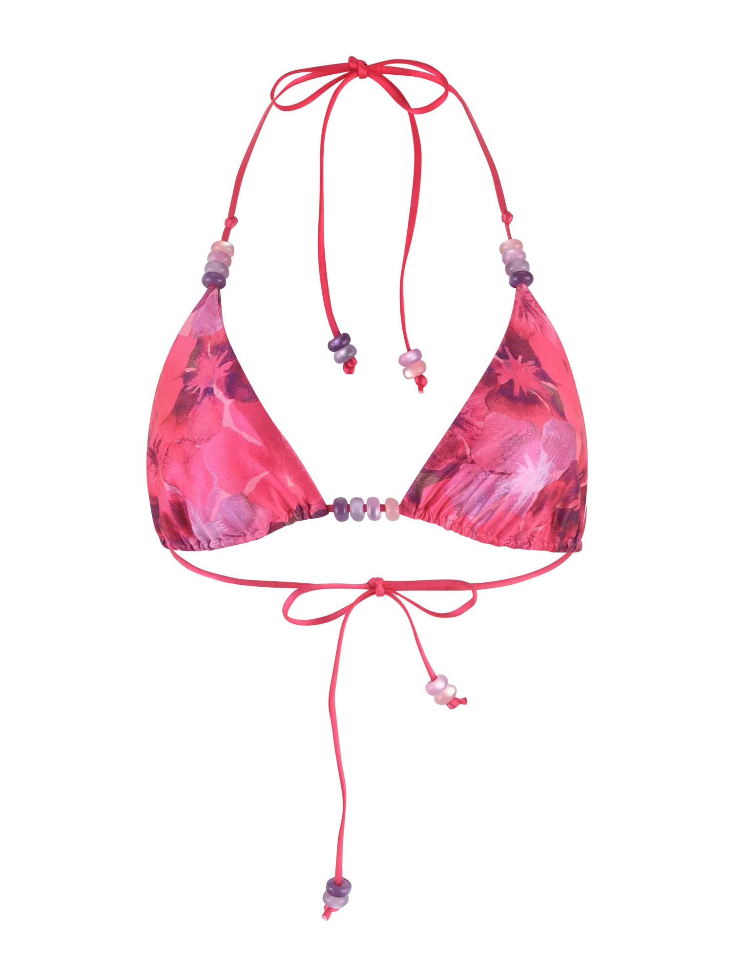 FINLEA BIKINI TOP PINK HIBISCUS