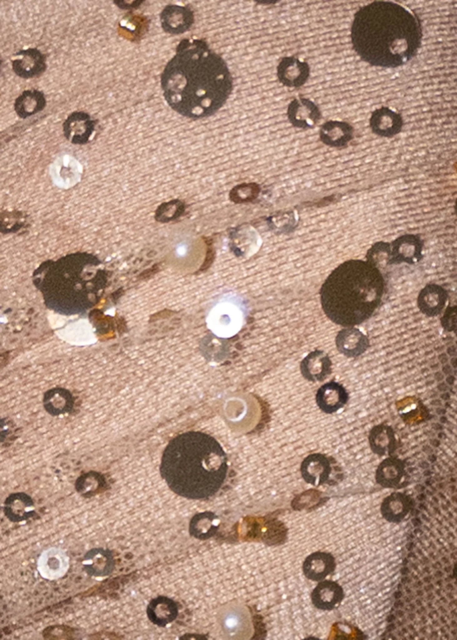 Love Shy Sheer Glitter Maxi Dress Gold