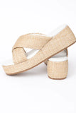 Clementine Tan Cross Platform Sandals