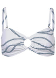 Ring Front Bikini Top Nautical Ropes