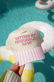 KenzKustomz Pink Stripe Trucker Hat Getting my Personality Back