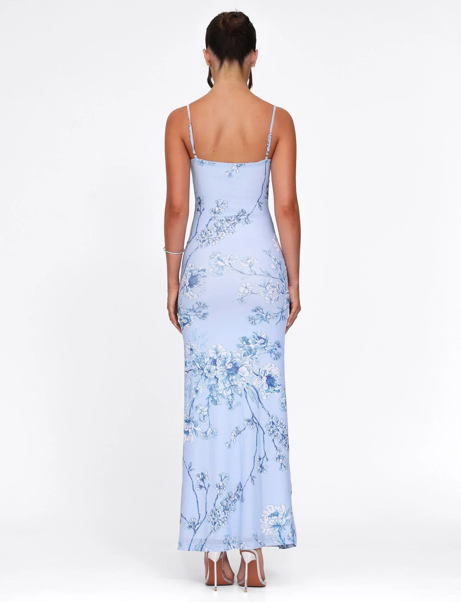 JULIANNA DRESS BLUE FLORAL CERAMIC FLORAL