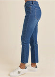 Straight Leg Jeans Medium Wash