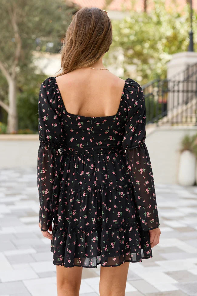 Winslow Black Floral Dress