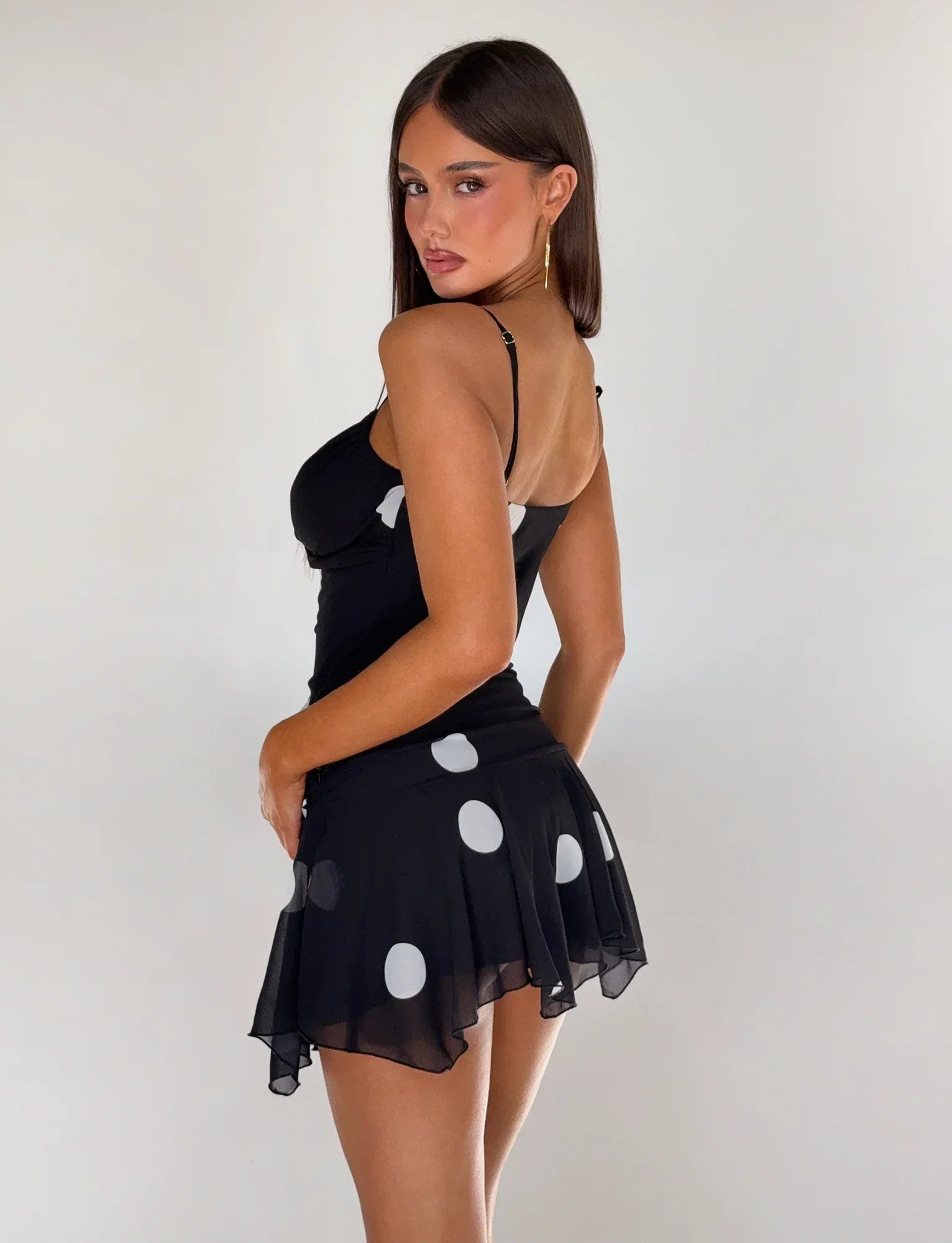 AYDIN SCARF TOP BLACK