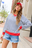 Bexley Blue Stripe Crewneck