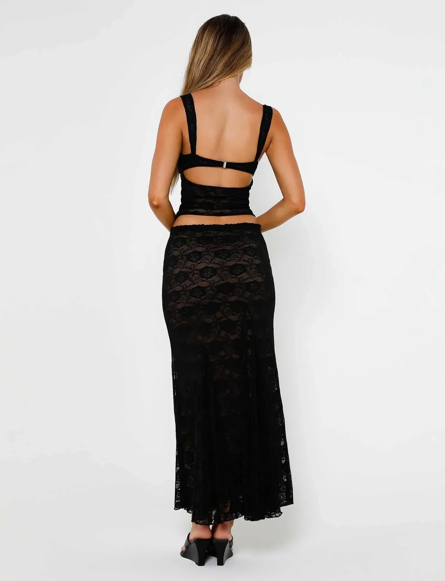 ISADORA SKIRT BLACK LACE