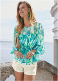 Sheer Beauty Blouse Botanical Beauty
