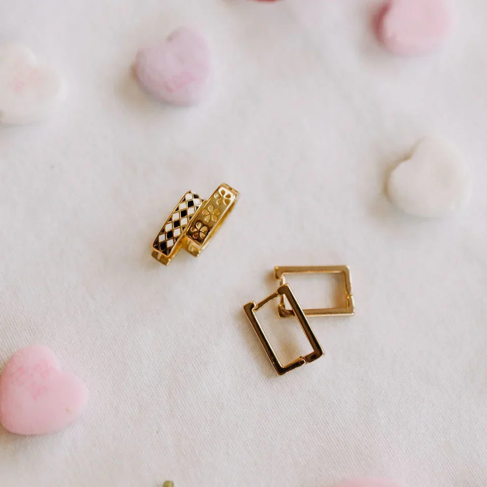 Times Square Reversible Hoop Earrings