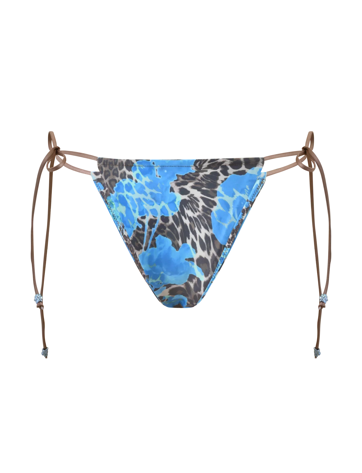 AVE BIKINI BOTTOM BLUE LEOPARD