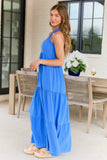 Crystal Blue Halter Maxi Dress SALE