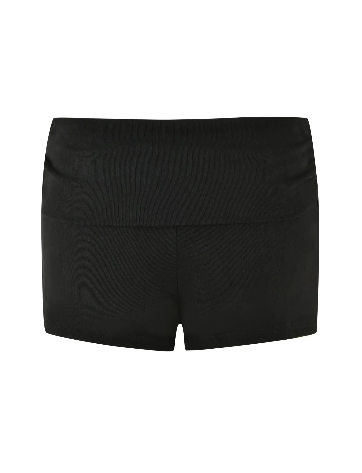 KARINA RIB SHORT BLACK