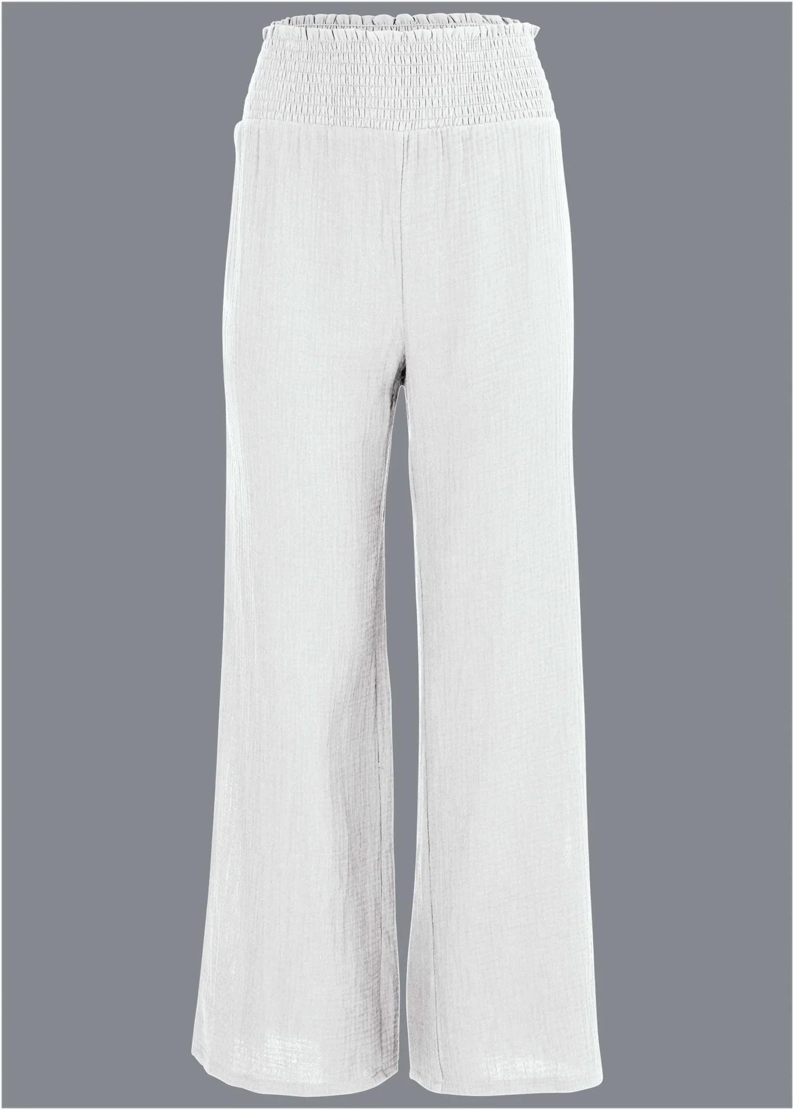 Slit Cover Up Pants White