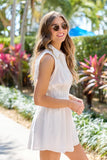 Simply Unforgettable White Collared Dress FINAL SALE