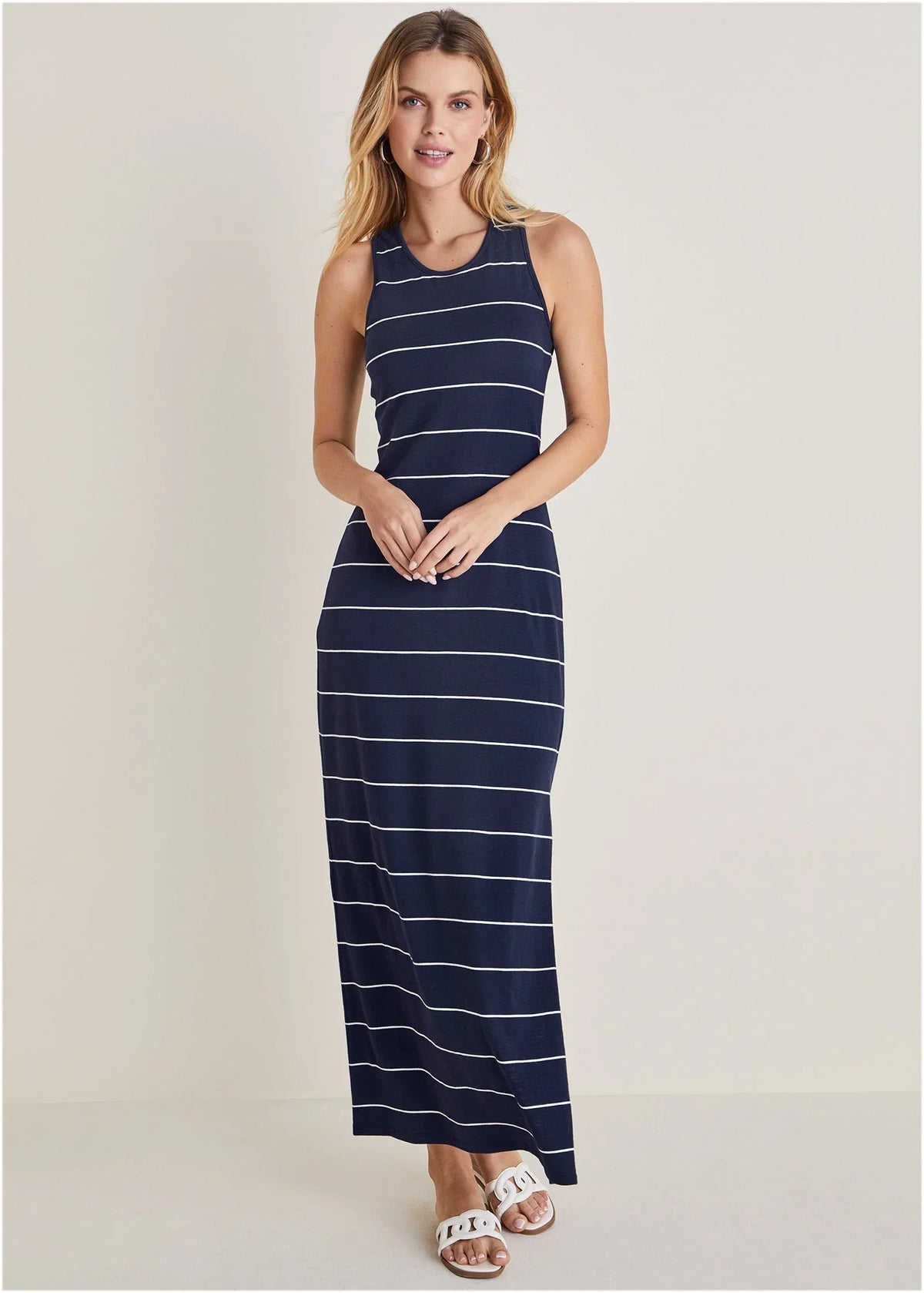 Tank Maxi Dress Peacoat Combo