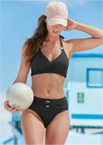 Laguna Wrap Underwire Top Black Beauty