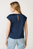 Pippa Side Tie Satin Top