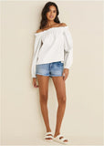 Off The Shoulder Top Cloud Dancer