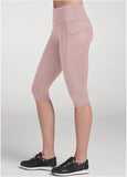 Pocket Capri Leggings Tan