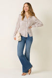 Satin Button Down Shirt