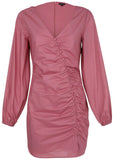 Balloon Sleeve Mini Dress Polignac