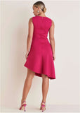 Luxe Scuba High Low Dress Vivacious