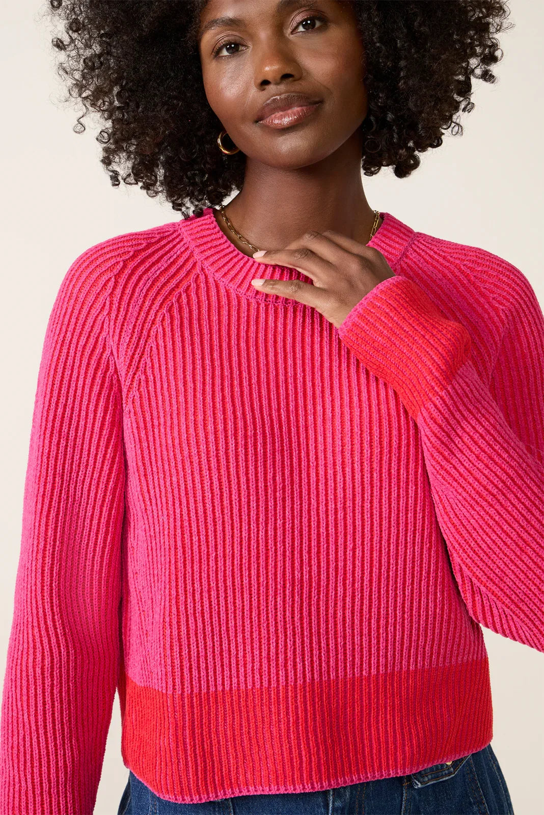 Codey Plated Crew Sweater