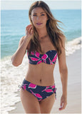Adjustable Mid Rise Bottom Floral Flash