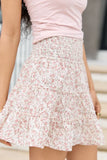 Through The Garden Natural Floral Mini Skort
