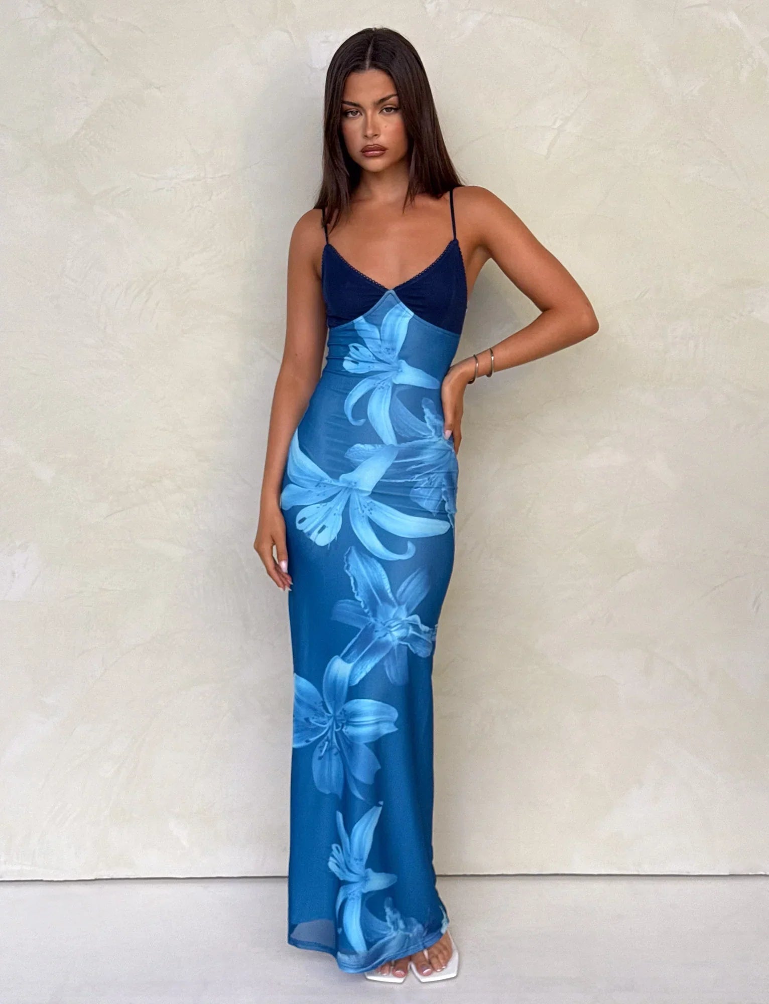 ALAINA DRESS BLUE ORCHID
